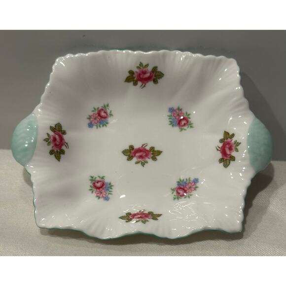 Shelley Rosebud Fine Bone China Trinket Dish Small Bowl  Dainty Shape Small Bowl - Picture 1 of 8